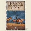Tile Desk clock~If you can dream it ...~Artworks Home Accents~ desk clocks~ code 431