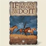 Tile Desk clock~If you can dream it ...~Artworks Home Accents~ desk clocks~ code 431