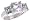 Sterling Silver 3.0 Carat Size Princess Cut Cubic Zirconia Bridal Ring (Available in Sizes 6 to 10) size 6