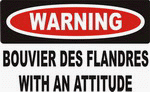 Warning: Bouvier des Flandres with an attitude Apron