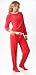 Footzies Red Velour Footy Pant