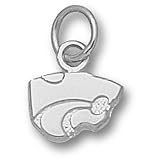 Kansas State University Powercat 1/4 Pendant (Silver)