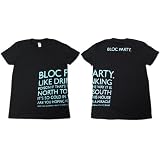 Buy Bloc Party - TURQUOISE TEXT WOMens T-shirt - Black by Bloc Party