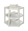 Badger Basket Diaper Corner Changing Table, White