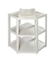 Badger Basket Diaper Corner Changing Table, White