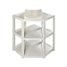 Badger Basket Diaper Corner Changing Table, White