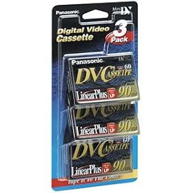 Click here to buy PANASONIC DVM-60EJ 3P Mini Digital Videocassette 3 Pack (PANASONIC DVM60EJ3P) by Panasonic.