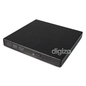 Slimline USB External CD RW DVD ROM Drive for Laptops, Desktop and Netbooks