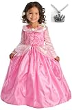 Sleeping Beauty Dress with Wondercharms Necklace - MEDIUM (3-5)