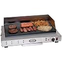 Cadco CG-10 Griddle, electric, 21" x 12" stainless grill area, charcoal grey