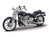 Diecast Model Harley Davidson Springer Softail (1999) (1:18 scale by Maisto) in Purple