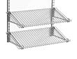 Rubbermaid 3H94 Configurations Shoe Shelves, Titanium