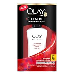 Olay Regenerist Advanced Anti-Aging UV Defense Regenerating Lotion SPF 50, 1.7-Ounce Box