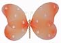 10" Medium Orange Sparkle Butterfly Decorations - butterflies hanging nylon nursery bedroom girls room ceiling wall decor, wedding birthday party baby bridal shower