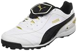 PUMA Men's Esito Finale TT Soccer Cleat,White/Black/Team Gold,10 D US