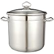 Induktionstopf, Topf, Kochtopf, Induktionskochtopf, Universaltopf - aus Edelstahl - 10 Liter - Durchmesser 24 cm