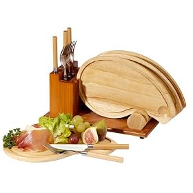 Set de service � viande T-Bone planche � steak 4 pers.
