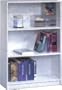 Sauder Beginnings 3 Shelf Wood Bookcase in Soft White