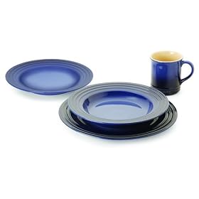 Buy Le Creuset Stoneware 16-Piece Dinnerware Set, Cobalt