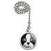 Boston Terrier Look Into My Eyes Face Pet Dog Ceiling Fan and Light Pull Chain