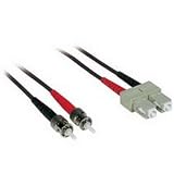 Cables to Go - Patch cable - SC multi-mode (M) - ST multi-mode (M) - 3.3 ft - fiber optic - 62.5 / 125 micron - black
