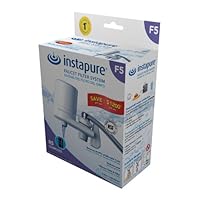 InstaPure F5GWW3P-1ES Faucet Mount Water Filter System, White