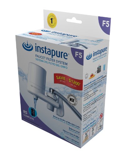Best Cheap InstaPure F5GWW3P-1ES Faucet Mount Water Filter System, White