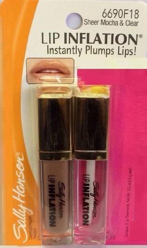 by SALLY HANSEN Lip Inflation Gloss Duo #6690F18 CLEAR AND MOCHA