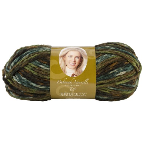 Premier Yarn Deborah Norville Collection 3-Pack Serenity Chunky Dark Color Yarn, Dark Forest