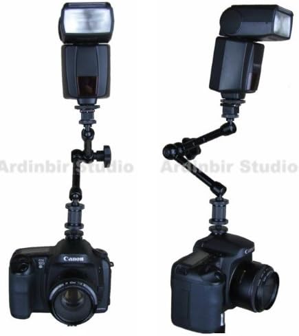 Studio Hot Shoe Speedlight Flash with Magic Arm for Panasonic DMC-GF1, GH1, G1, GH3, GH2, G5, G10, GF2, FZ150, FZ200, FZ100, FZ30, FZ20, FZ50, LX5, LX7, LX3, GX1 Leica D-Lux 4, 3, Lux4, Lux3, S2, V-Lux 1, M9