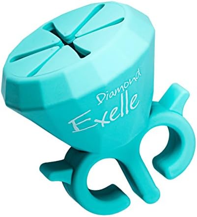 Exelle The Original Wearable Nail Polish Holder Ring Art Beauty Tools, for Home, Travel, Spa (Turquoise)