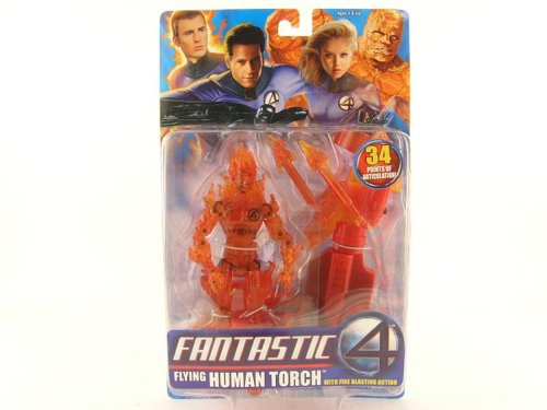  Fantastic Four Flying Human Torch Action Figure