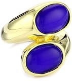 Beyond Rings Blue Modern Wrap Around Ring with Internal Adjustable Band
