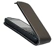 iTALKonline NOIRE FlipMatic Easy Clip sur la verticale Cover Housse Flip avec support pour Samsung 335 S3350 Chat Ch@t