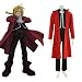 Fullmetal Alchemist cosplay costume, Edward Elric cosplay costume,Size XXL (Fit for Height 5'6-6',We