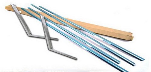 Auto Part Stainless steel Chrome Window Molding sill Lines Set Fit For 2007 2008 2009 2010 2011 2012 Outlander EX Mitsubishi