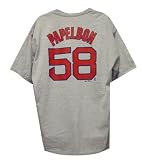 Jonathan Papelbon Boston Red Sox Road Jersey Name & Number Grey T-Shirt