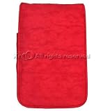 High Quality and Protection Red Nylon Vertical Pouch MP3 Player Carrying Case with Velcro and Carabiner for Apple iPod Touch iTouch II 2nd Generation + Lanyard