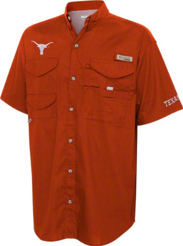 Columbia Texas Longhorns Burnt Orange Bonehead Short Sleeve Shirt (Medium)