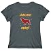 T-Shirt Womens Dark Silver " ABSOLUTELY Boykin Spaniel CRAZY " Dogs
