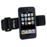 Tuneband, Grantwood Technology's Armband, Silicone Skin, and Screen Protector for iPod Touch 1G and new 2G, Black