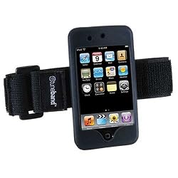 Tuneband for iPod Touch 1st Generation, Grantwood Technology's Armband, Silicone Skin, and Screen Protector (FOR ORIGINAL, NOT THE LATEST, iPOD TOUCH), Black