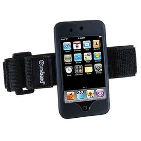 Tuneband for iPod Touch 1st Generation, Grantwood Technology's Armband, Silicone Skin, and Screen Protector (FOR ORIGINAL, NOT THE LATEST, iPOD TOUCH), Black
