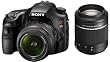 Sony SLT-A65VY SLR-Digitalkamera (24,3 Megapixel, Live View, Full-HD Video) inkl. 18-55mm und 55-200mm Objektiven schwarz