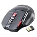HDE® 1000/1600/2000dpi Perfect Gaming Layout Durable High Speed Black Wireless Gaming Mouse 2.4GHz