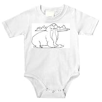Onesie with aquatic, "black and white", walrus, Alaska, marine, mammal, animal, snow
