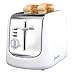 Russell Hobbs 13979 Ethos 2 Slice Compact Toaster in White and Chrome
