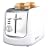 Russell Hobbs 13979 Ethos 2 Slice Compact Toaster in White and Chrome