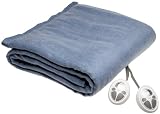 Sunbeam Imperial Nights ComfortSet Digital Controller Heated Electric Full Blanket, Glacier