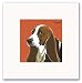 Bassett Hound Ready to Frame Dog Print: Bassett Hound Profile